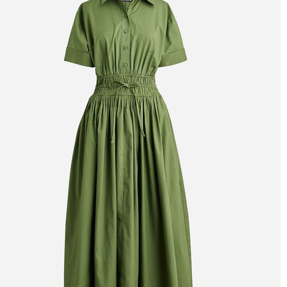 J. Crew Elena Shirtdress in Cotton Poplin